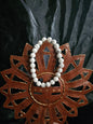 White Howlite Bracelet, 4mm – 6.5” and 8mm - 7.5"