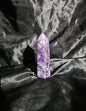 🟣 Charoite Tower — Natural Siberian Swirl Pattern