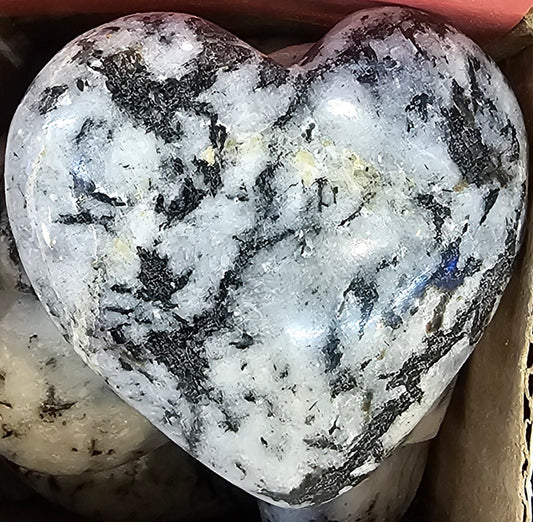 Heart - Tourmalated Quartz