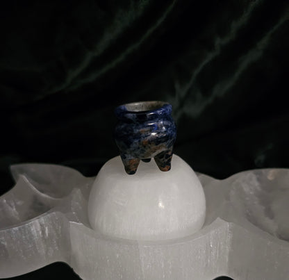 Cauldron, mini - Sodalite