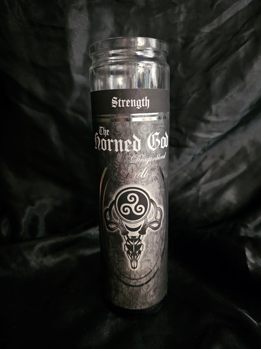 🔥 Strength – The Horned God Candle