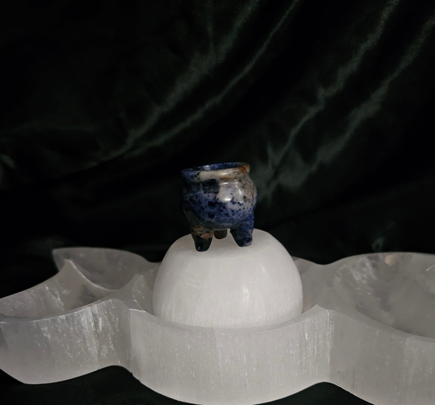 Cauldron, mini - Sodalite