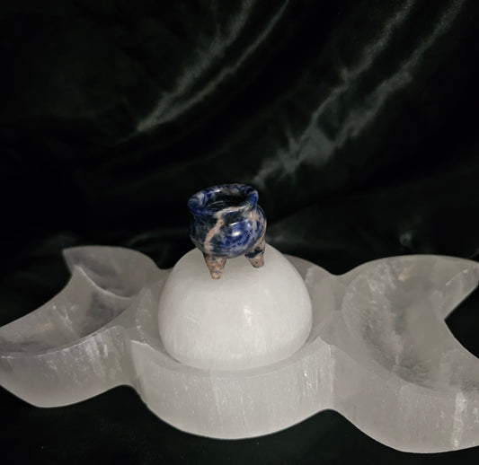 Cauldron, mini - Sodalite