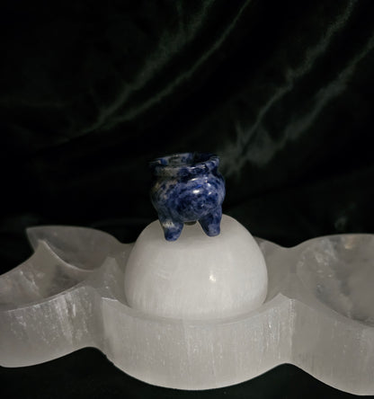 Cauldron, mini - Sodalite