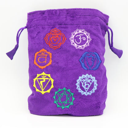 Purple Chakra Velvet Bag