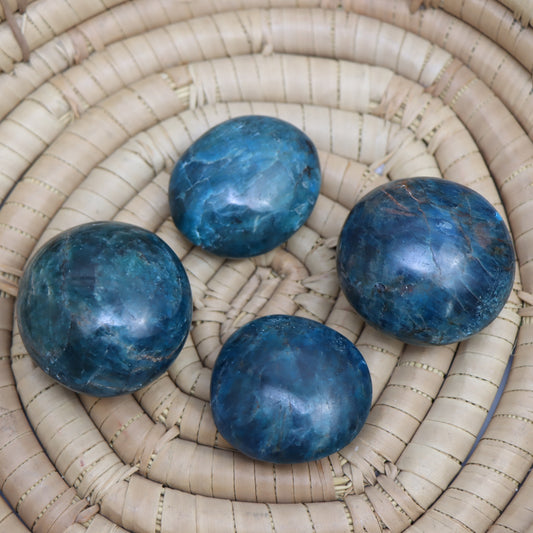 Blue Apatite Palm Stone