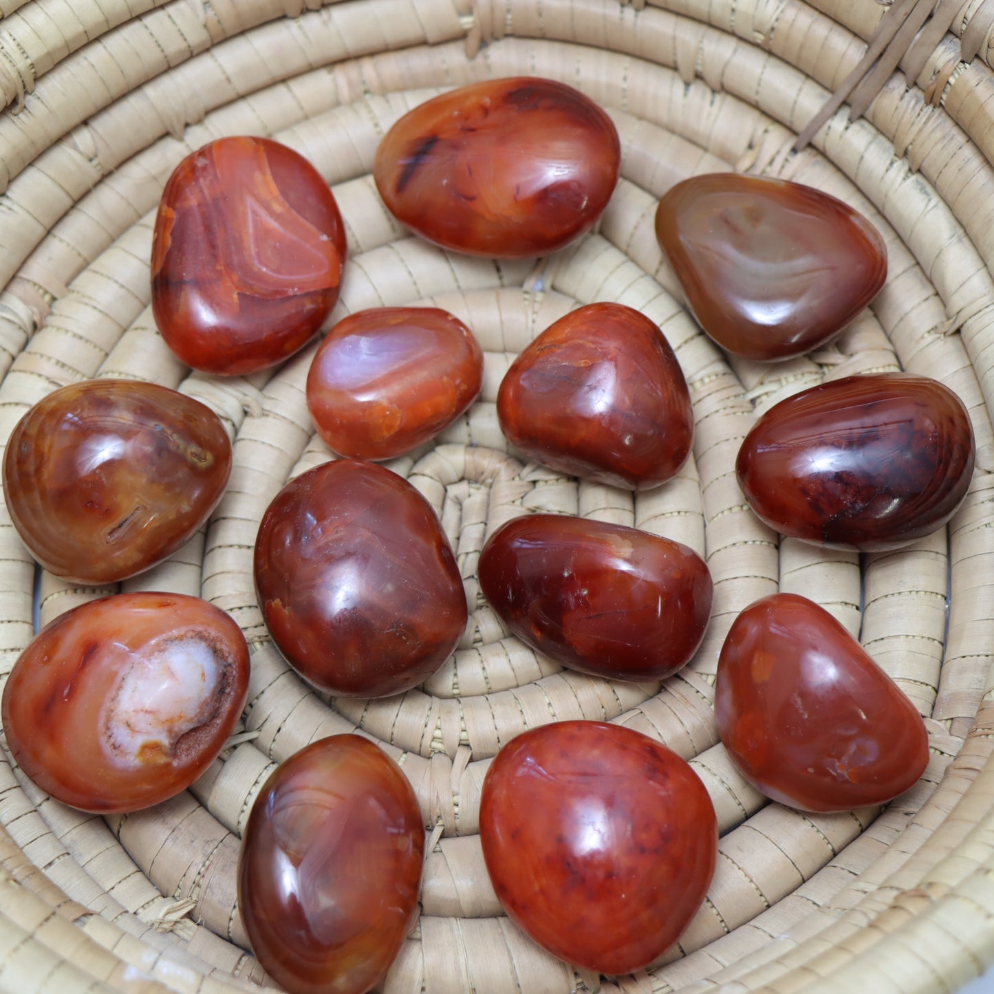Carnelian Palm Stone