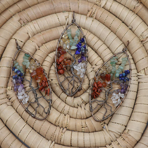 Copper Tree of Life w/ Chakra Pendant