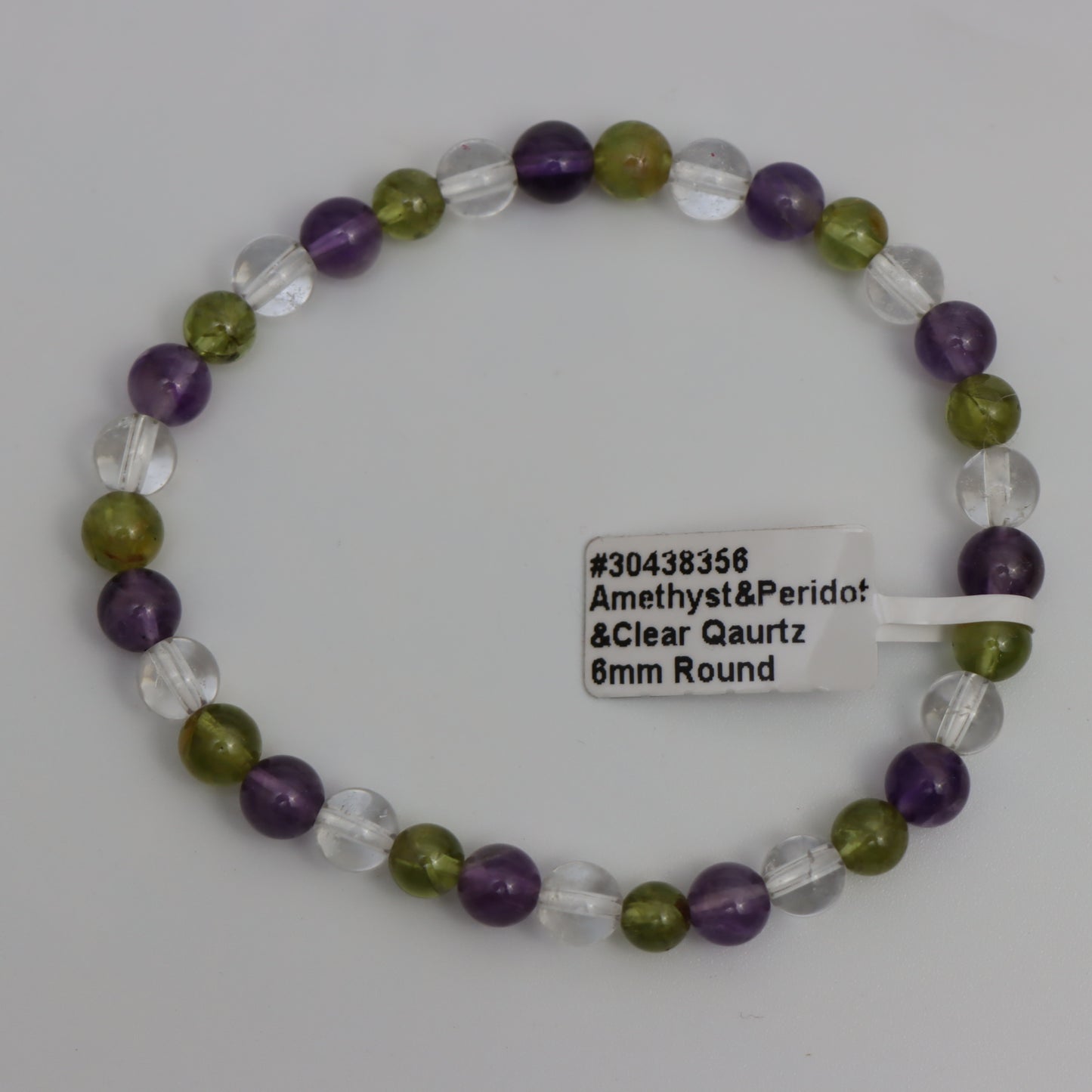 Amethyst / Quartz / Peridot Bracelet