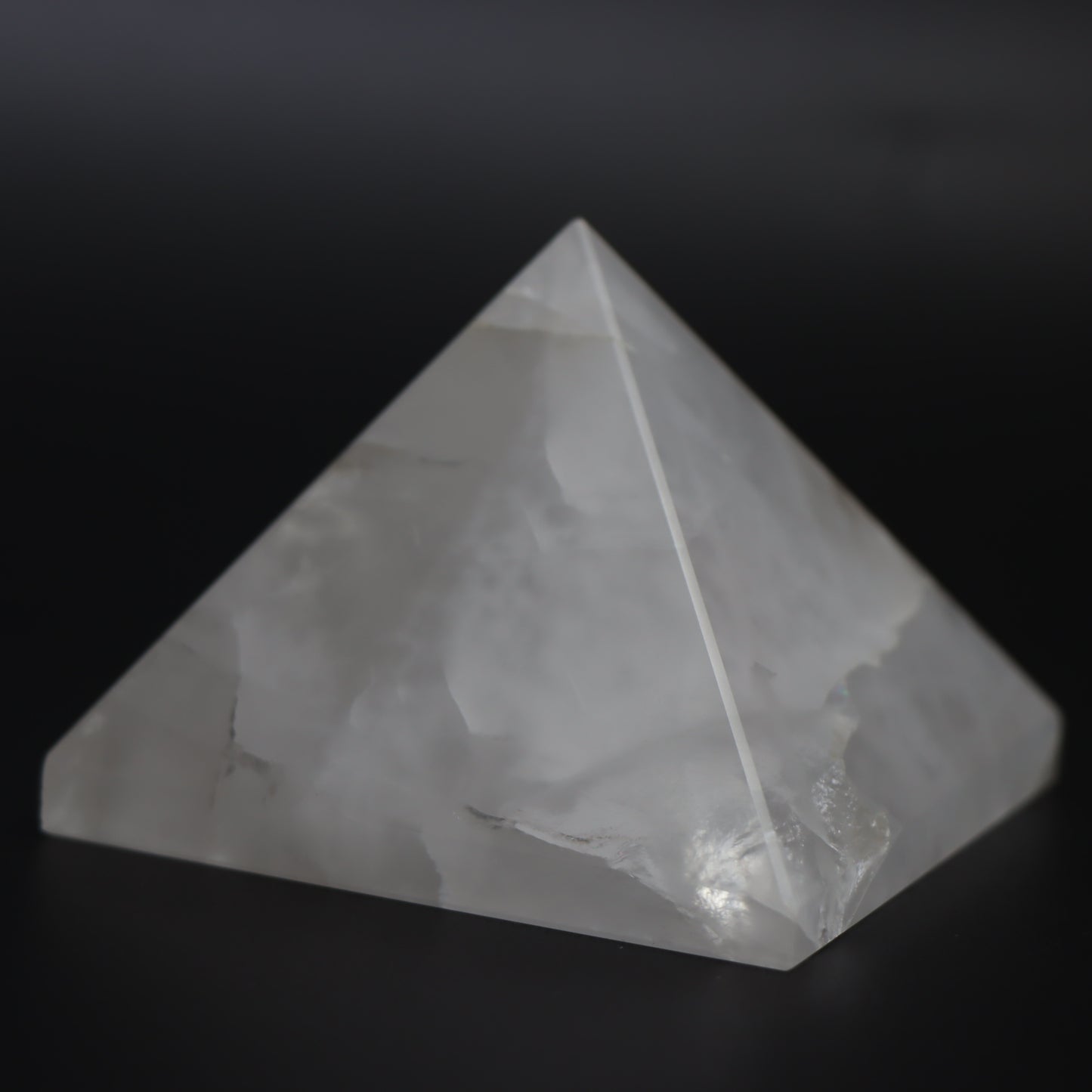 Snow Quartz Pyramid