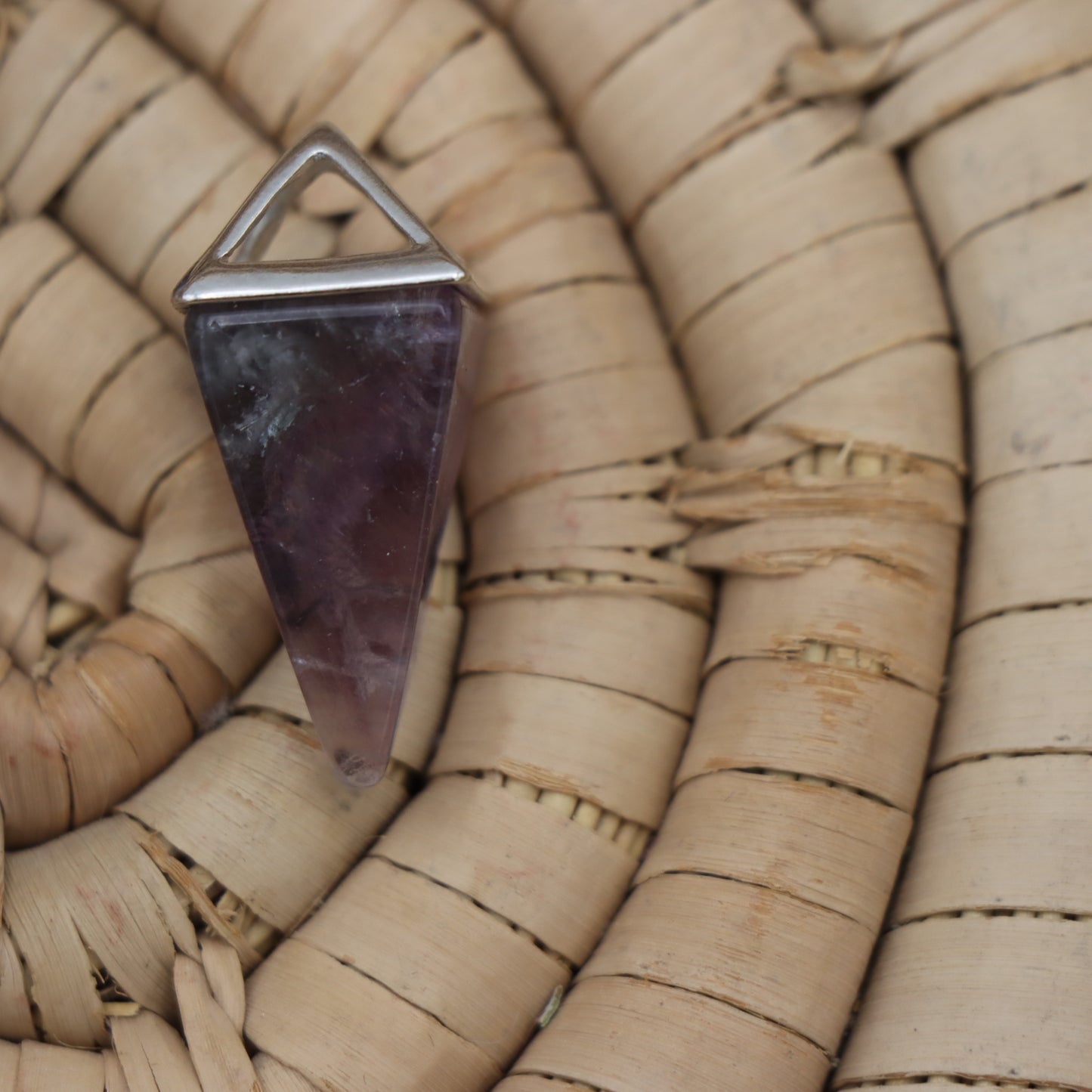 Fluorite Pyramid Pendant