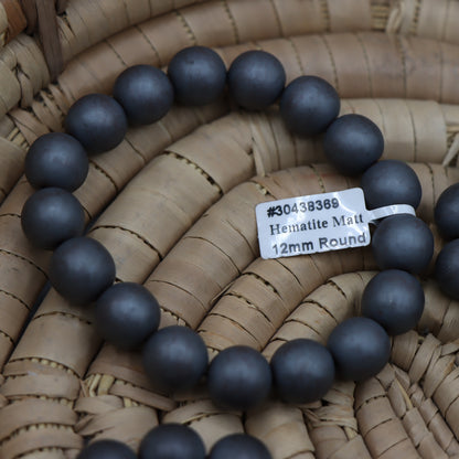 Matte Hematite Bracelet