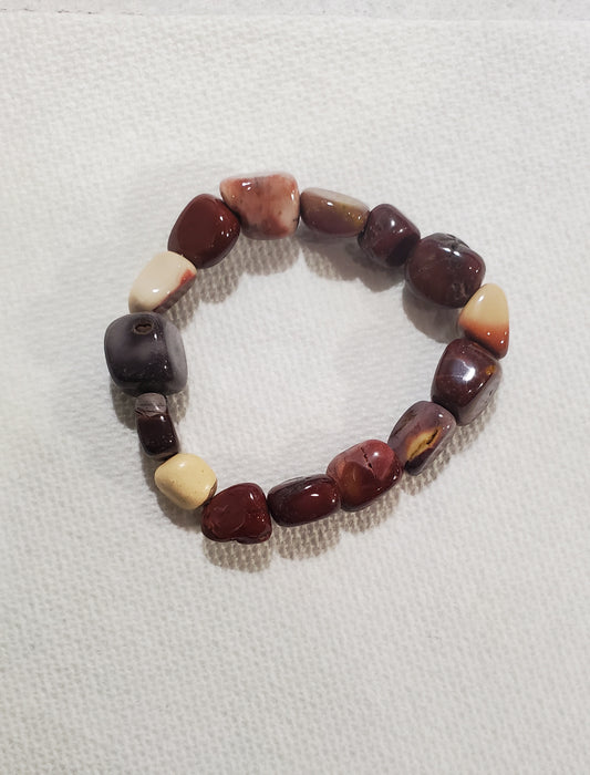 Mookaite Nugget Bracelet - Variations in Styles - 4mm, 8mm, 10-12mm, and Nugget