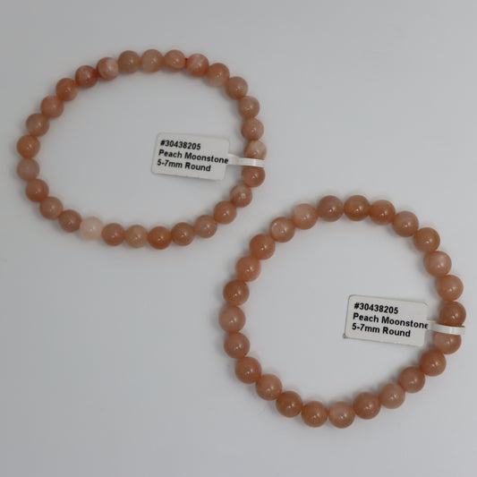 Peach Moonstone Bracelet