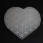 Etched Selenite Heart