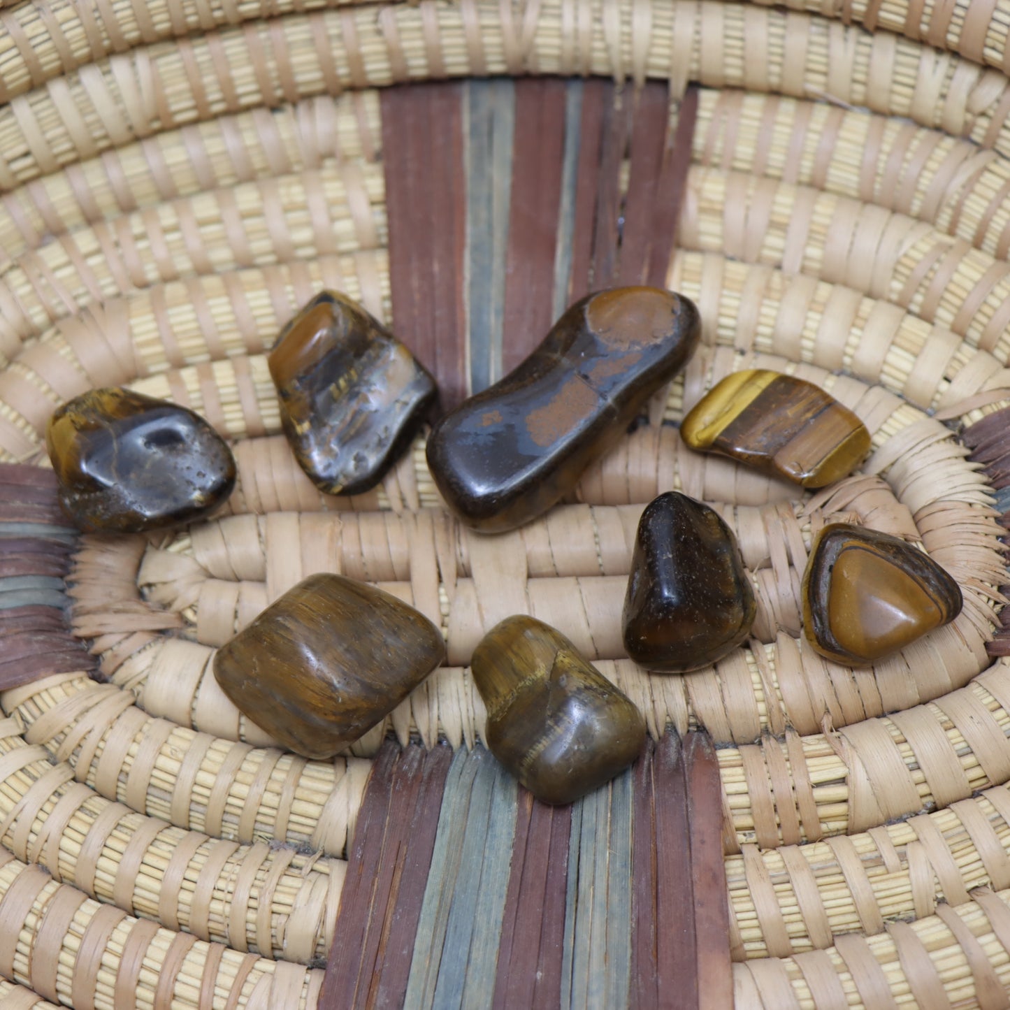 Tiger Eye Tumbled Stones