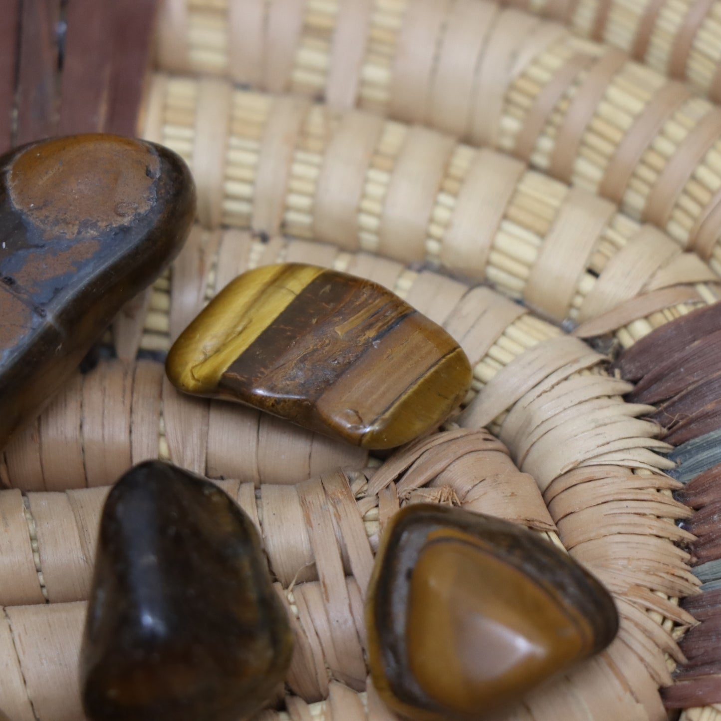 Tiger Eye Tumbled Stones