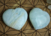 Blue Caribbean Calcite Crystal Heart
