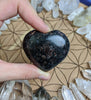 Garnet in Biotite Crystal Heart