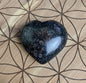 Garnet in Biotite Crystal Heart