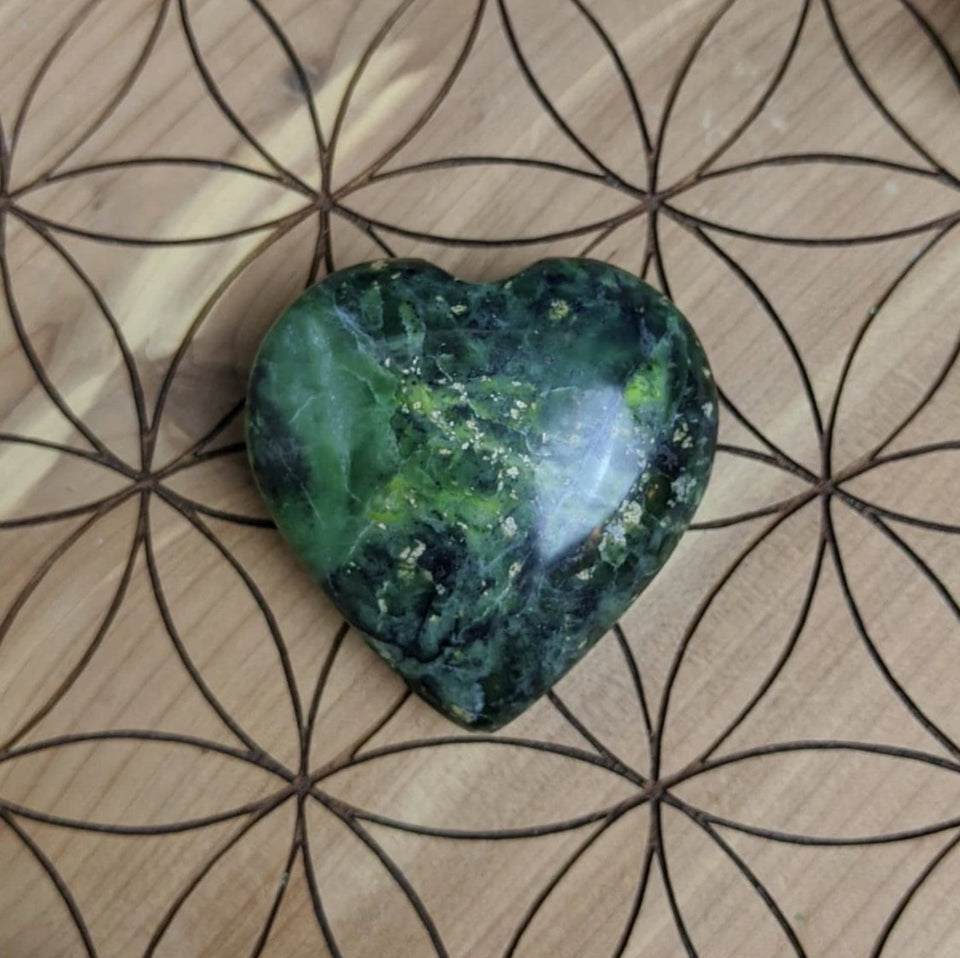 Jade Crystal Heart