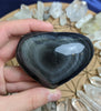 Rainbow Obsidian Crystal Heart